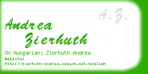 andrea zierhuth business card
